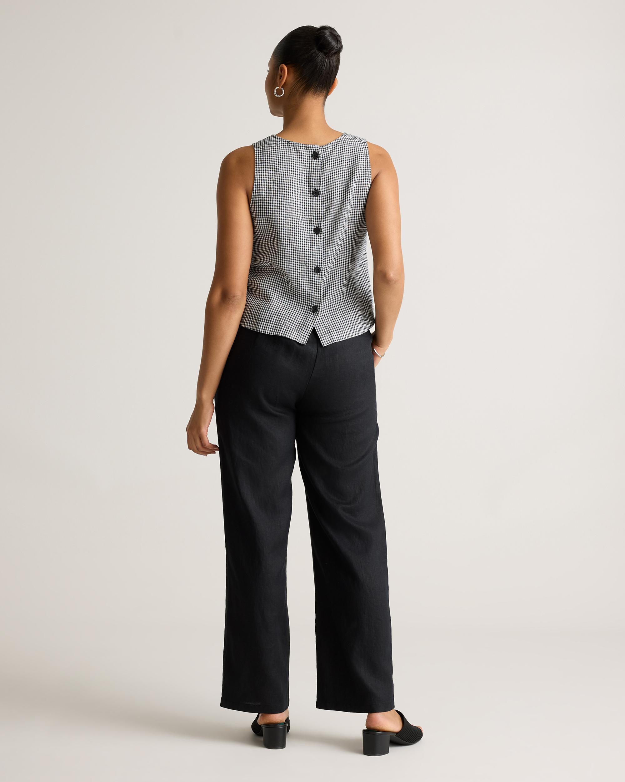 Quince | Women's 100% European Linen Cropped Tank Top Product Image