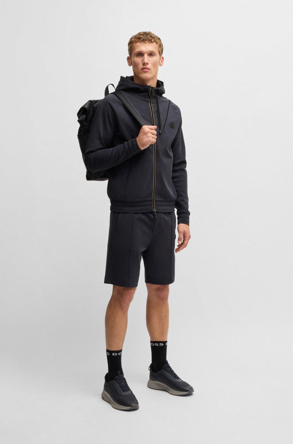 Zip-up hoodie with Double B monogram Product Image