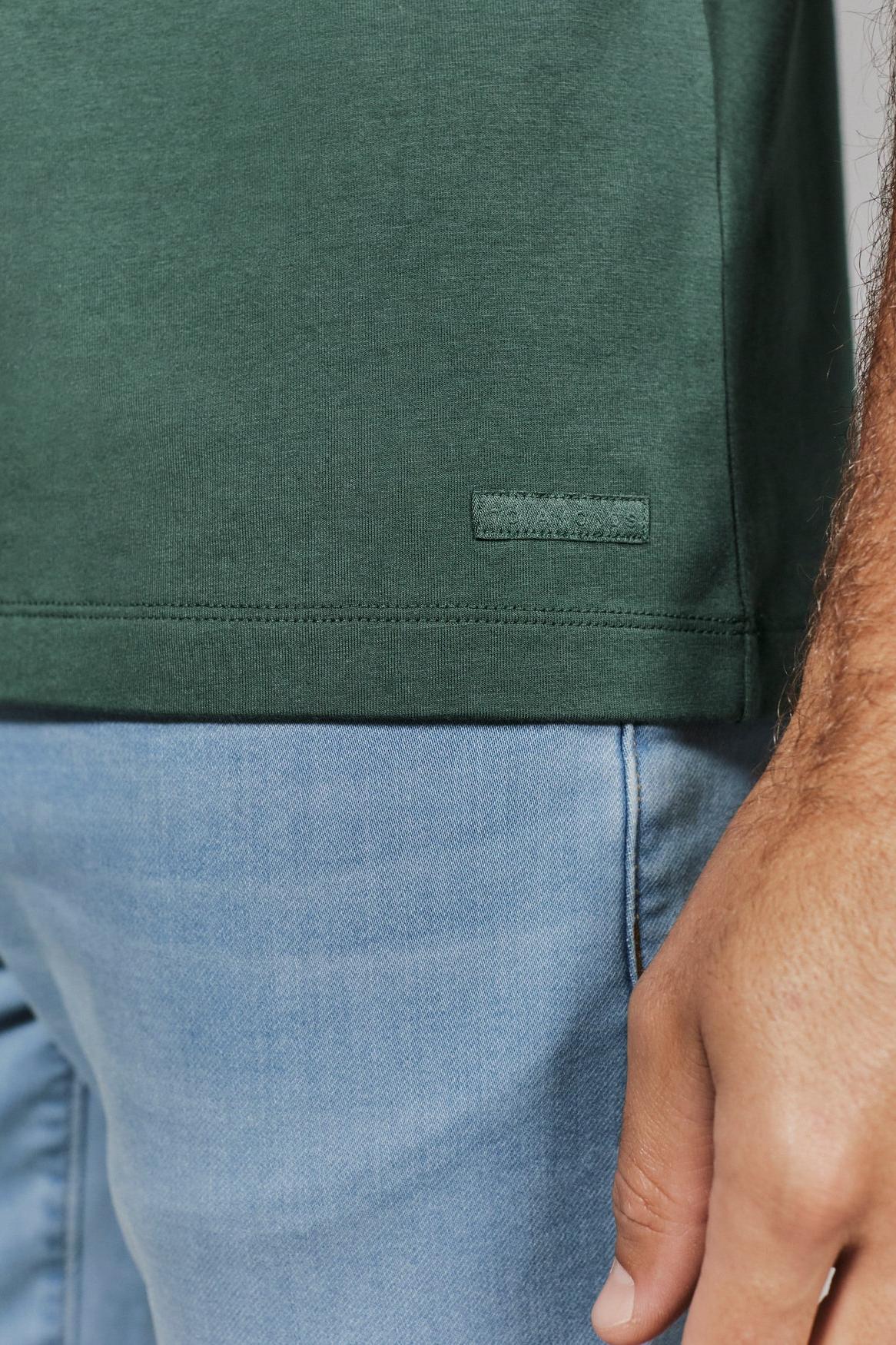 Modal Crew Neck Tee - Basil Product Image