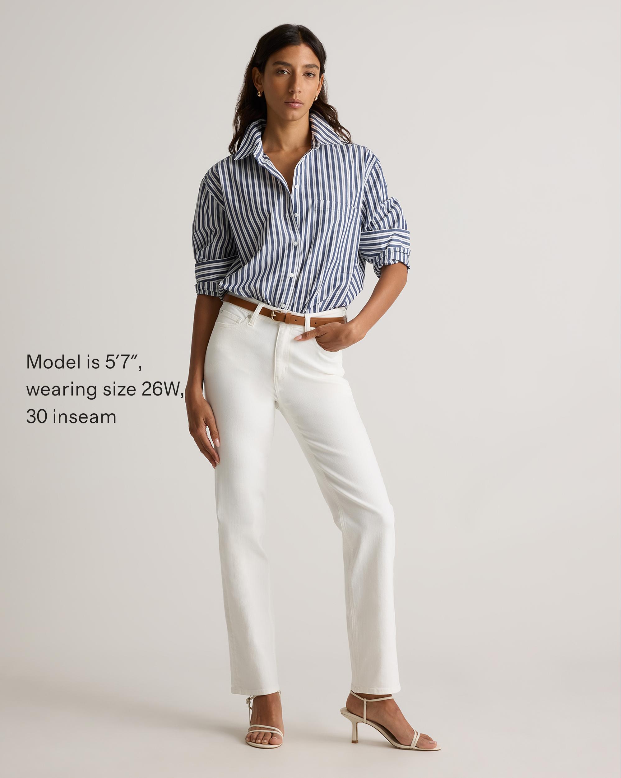 Quince | Women's Bella Stretch Straight Jeans Organic Cotton Product Image