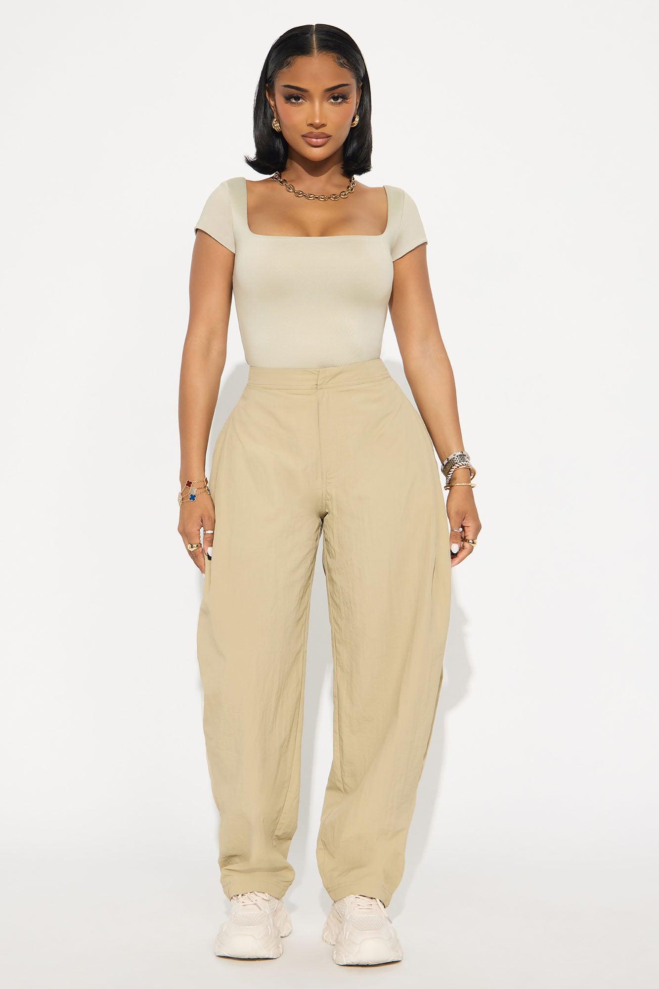 Contour Double Lined Square Neck Bodysuit - Stone Female Product Image