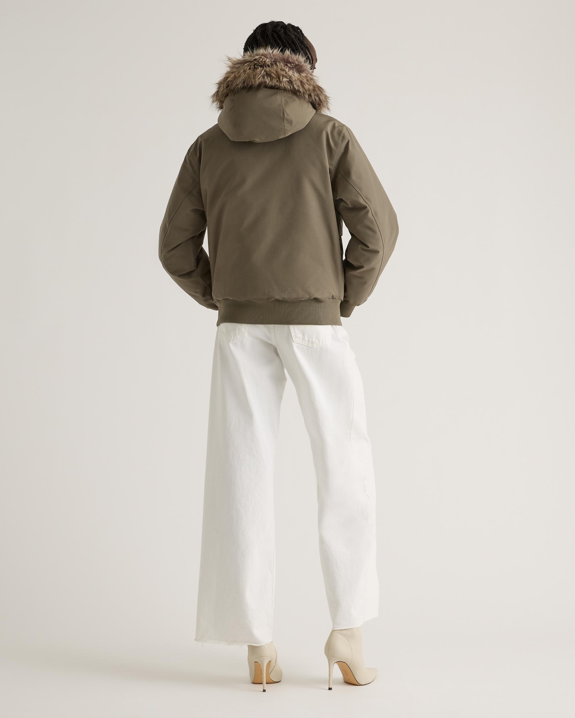 Quince | Women's Responsible Down Hooded Short Parka Size XS, Recycled Polyester Product Image