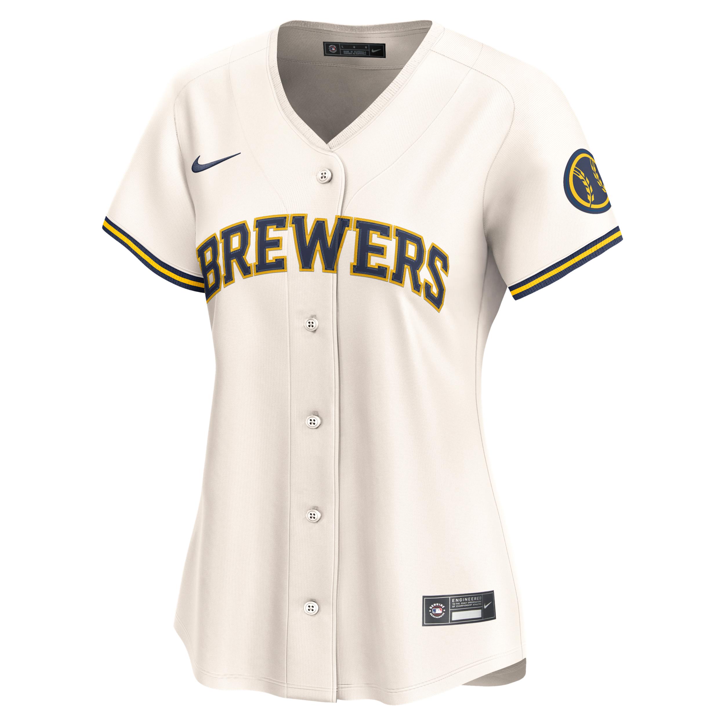 Milwaukee Brewers Womens Nike Womens Dri-FIT ADV MLB Limited Jersey | LM2WMZHOMZB-1U2 Product Image