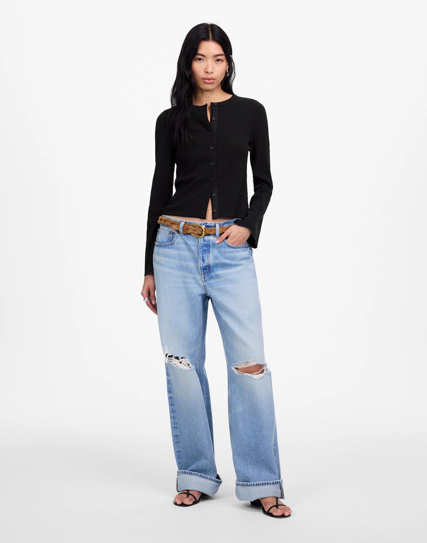 Flared-Sleeve Cardigan Product Image