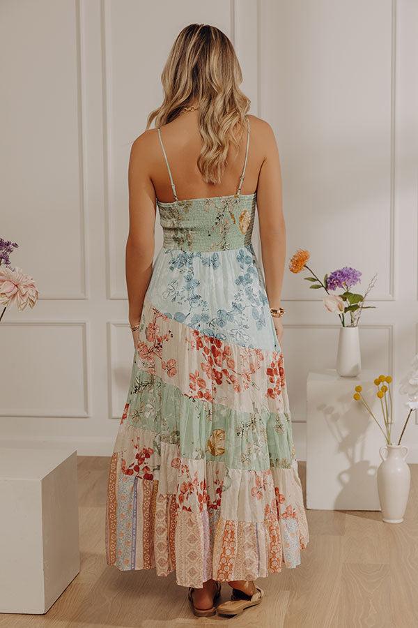Whisk Me Away Floral Tiered Maxi Dress Product Image