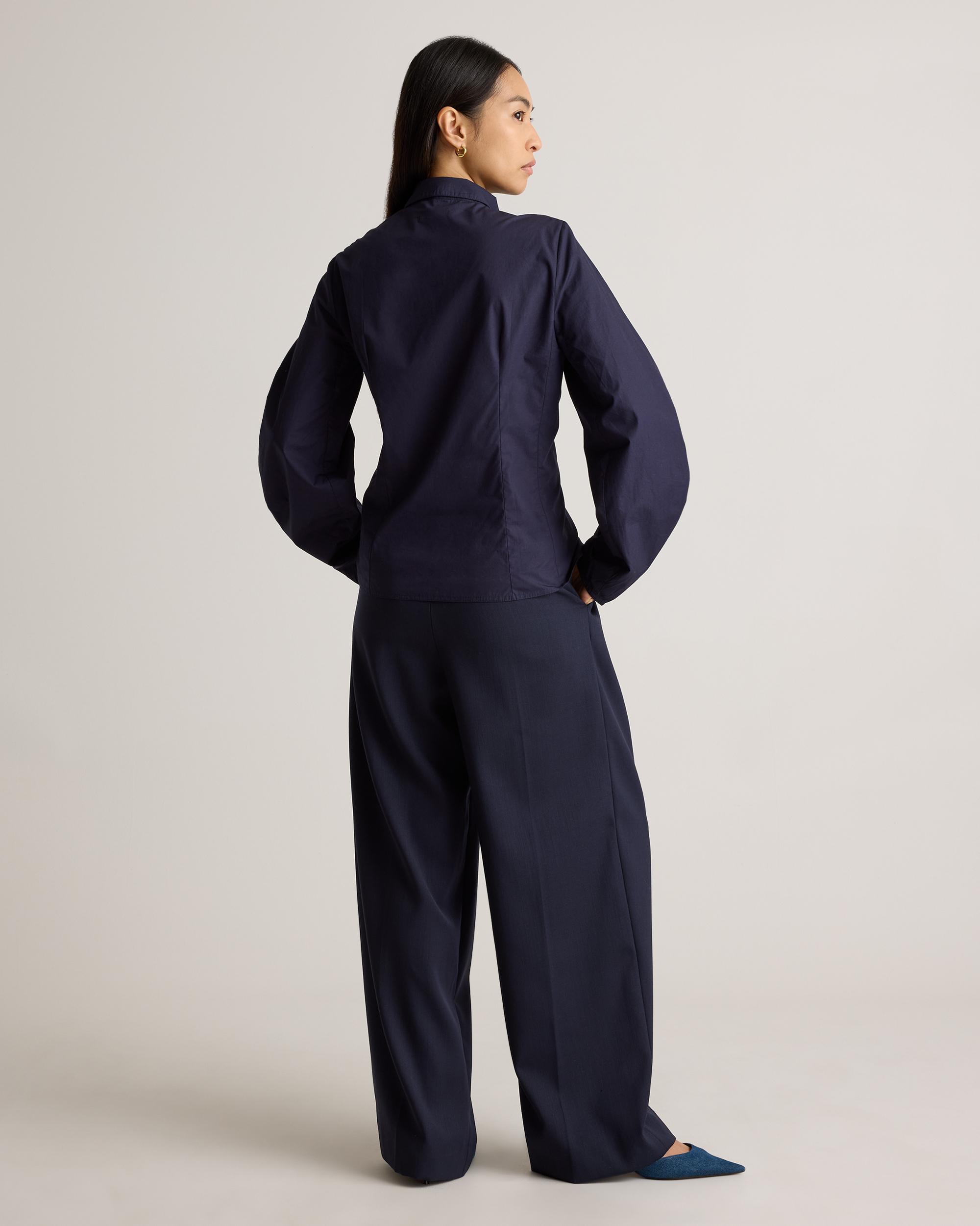 Quince | Women's Poplin Balloon Sleeve Shirt Organic Cotton Product Image