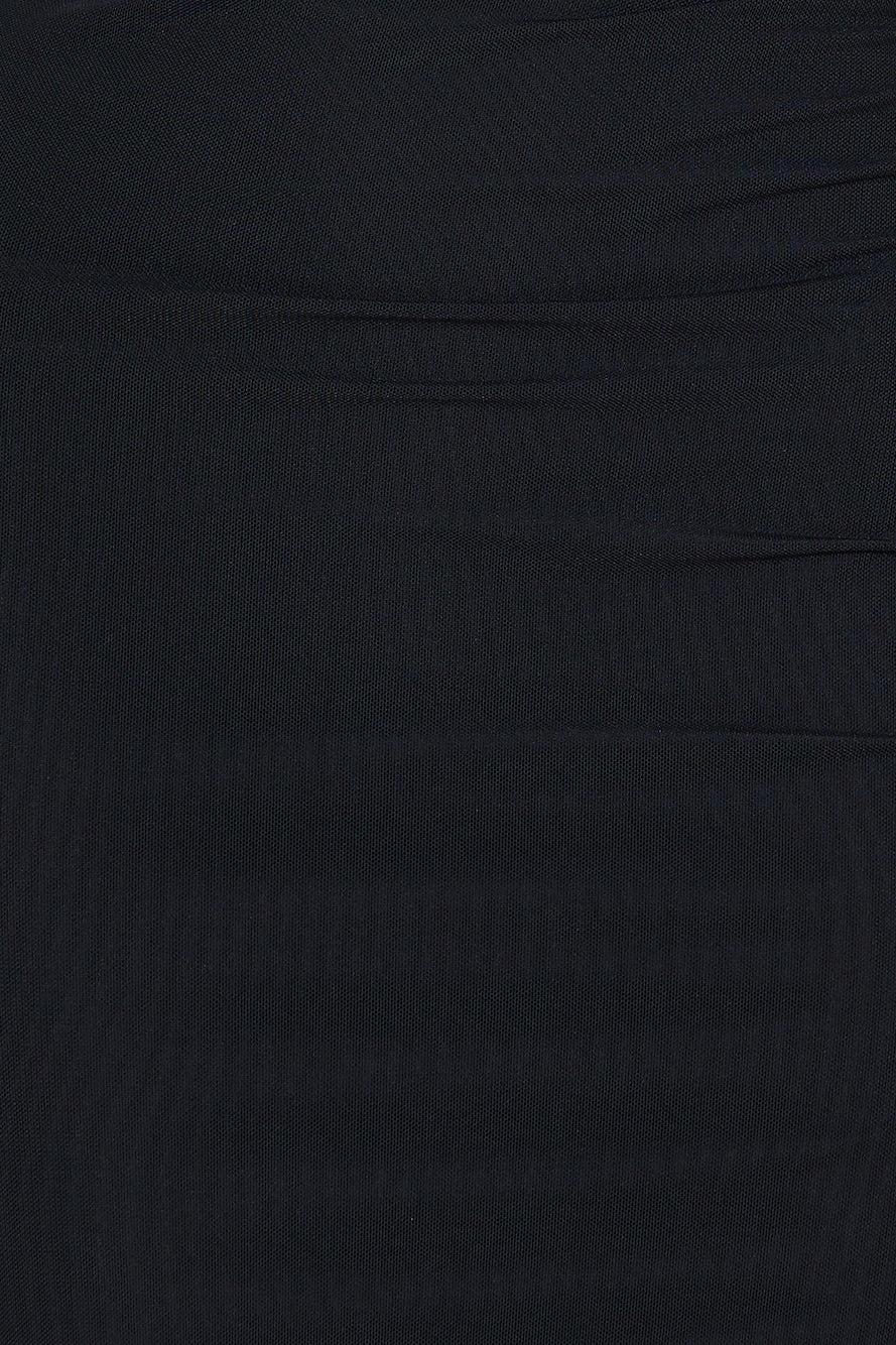 Ten Out Of Ten Mesh Strapless Midi Dress Black Product Image