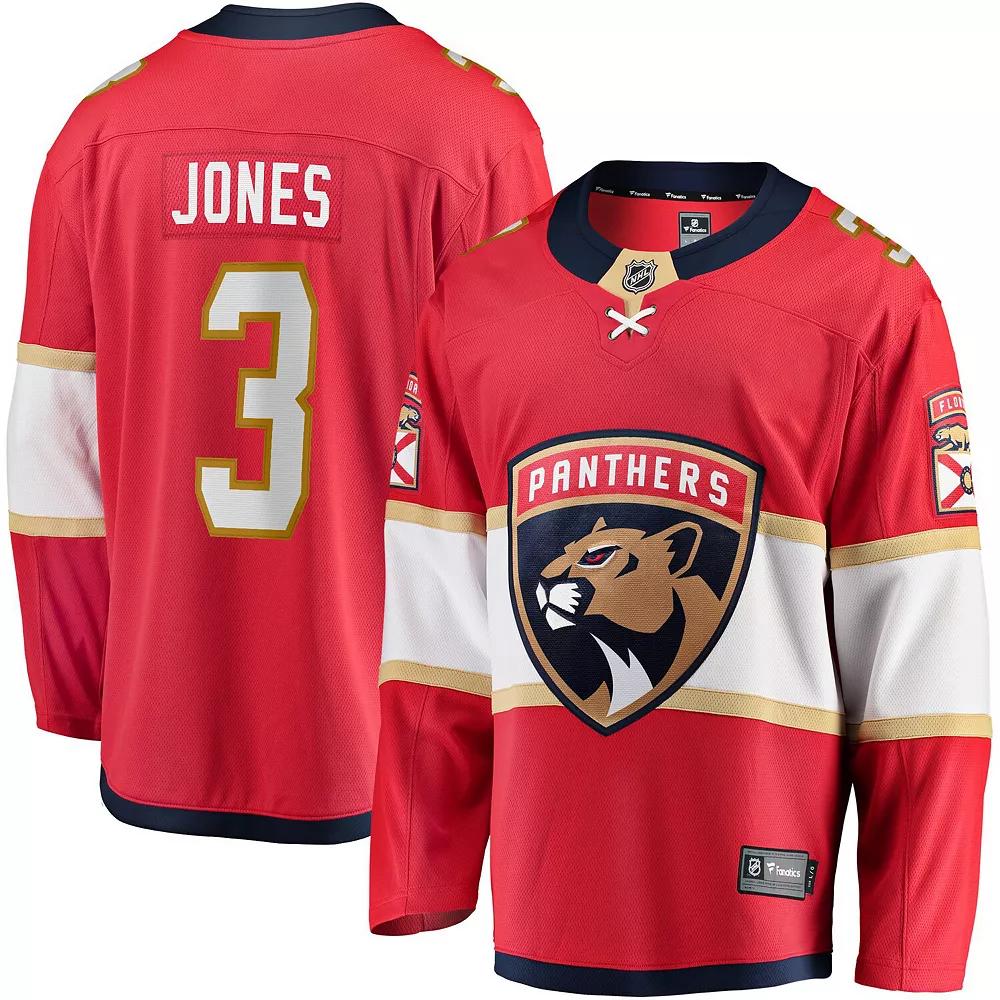 Men's Fanatics Seth Jones Red Florida Panthers Home Breakaway Jersey,  Product Image