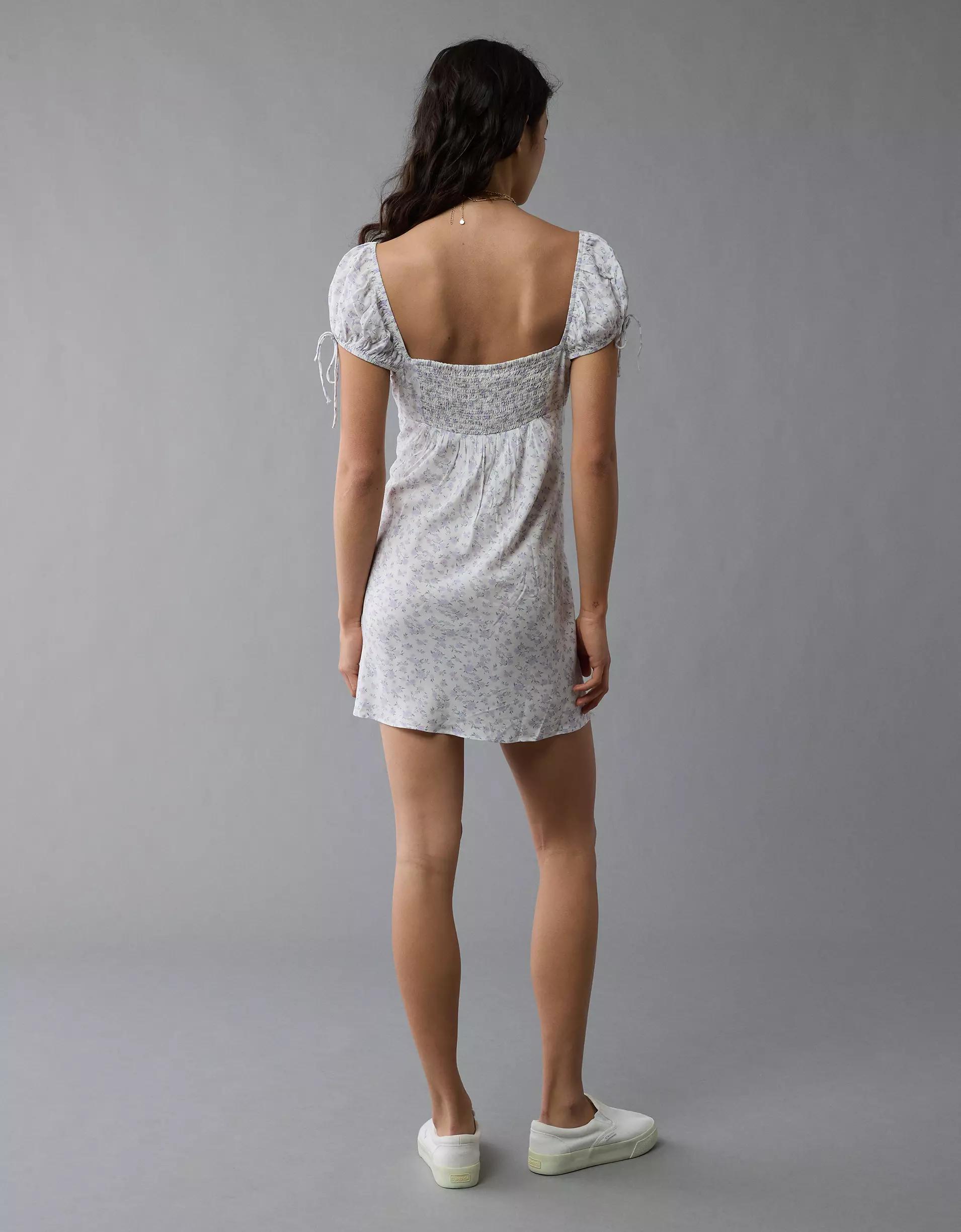 AE Cap Sleeve Floral Mini Dress Product Image