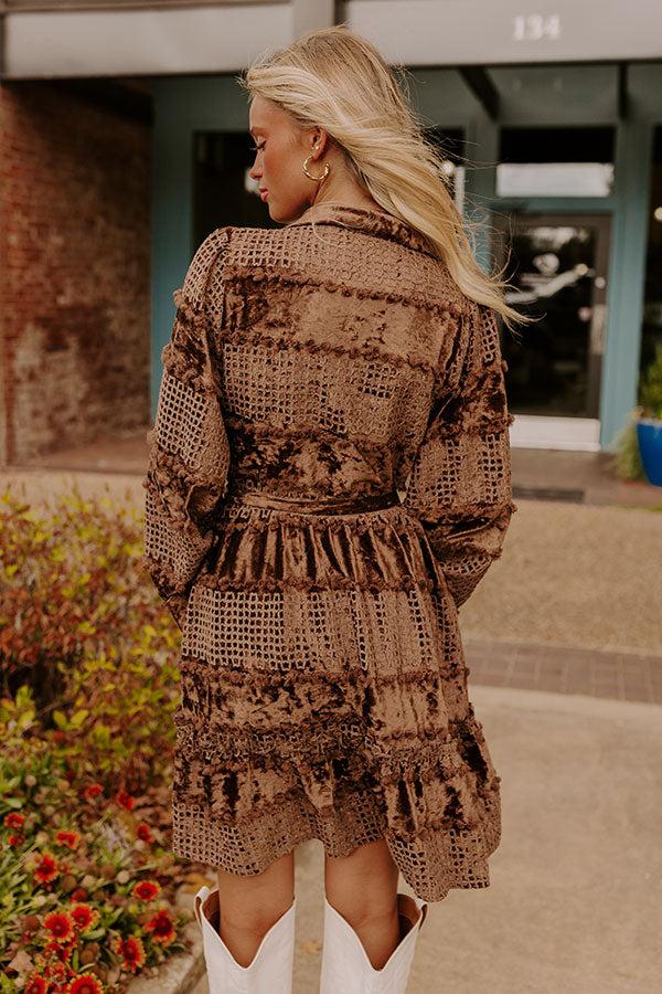 Twilight Magic Velvet Mini Dress Product Image