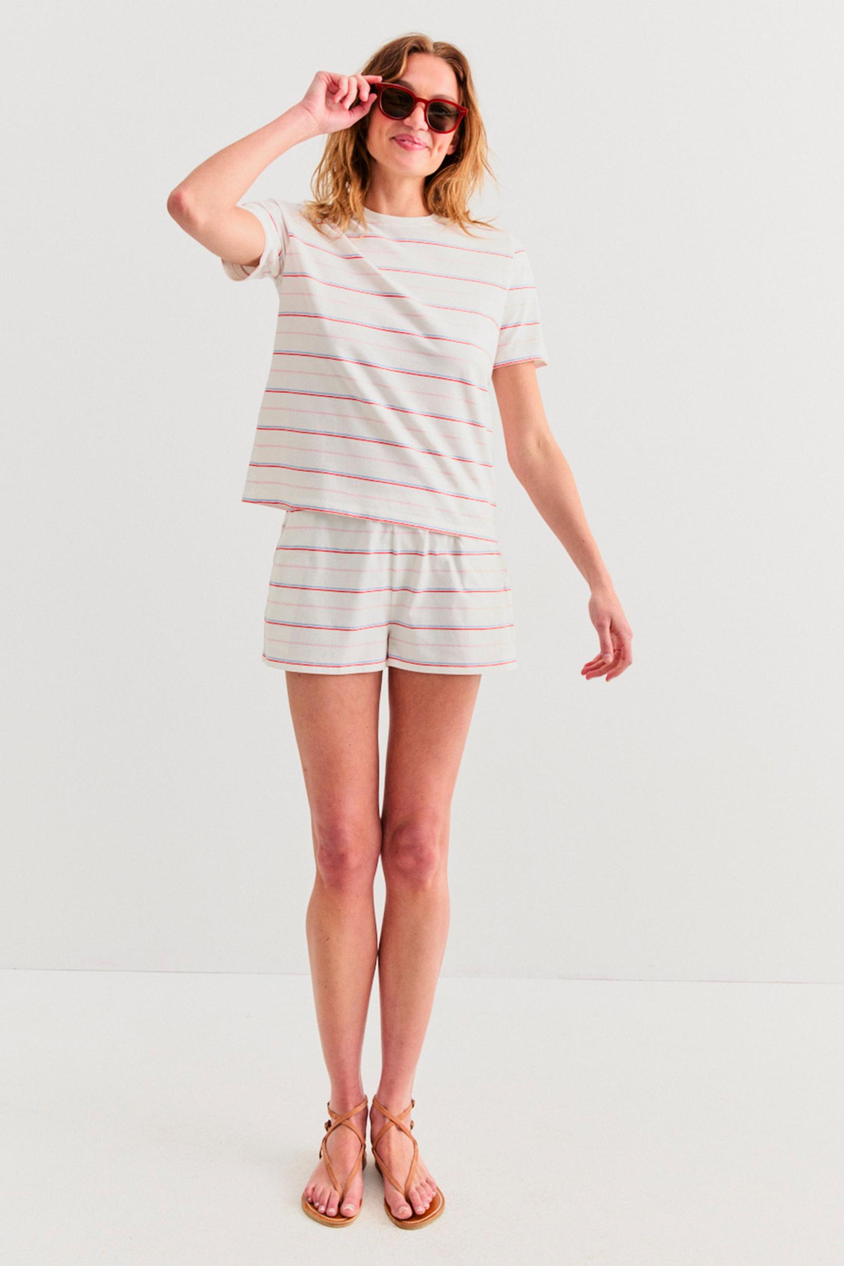 The Short - Cream Multistripe Female Product Image