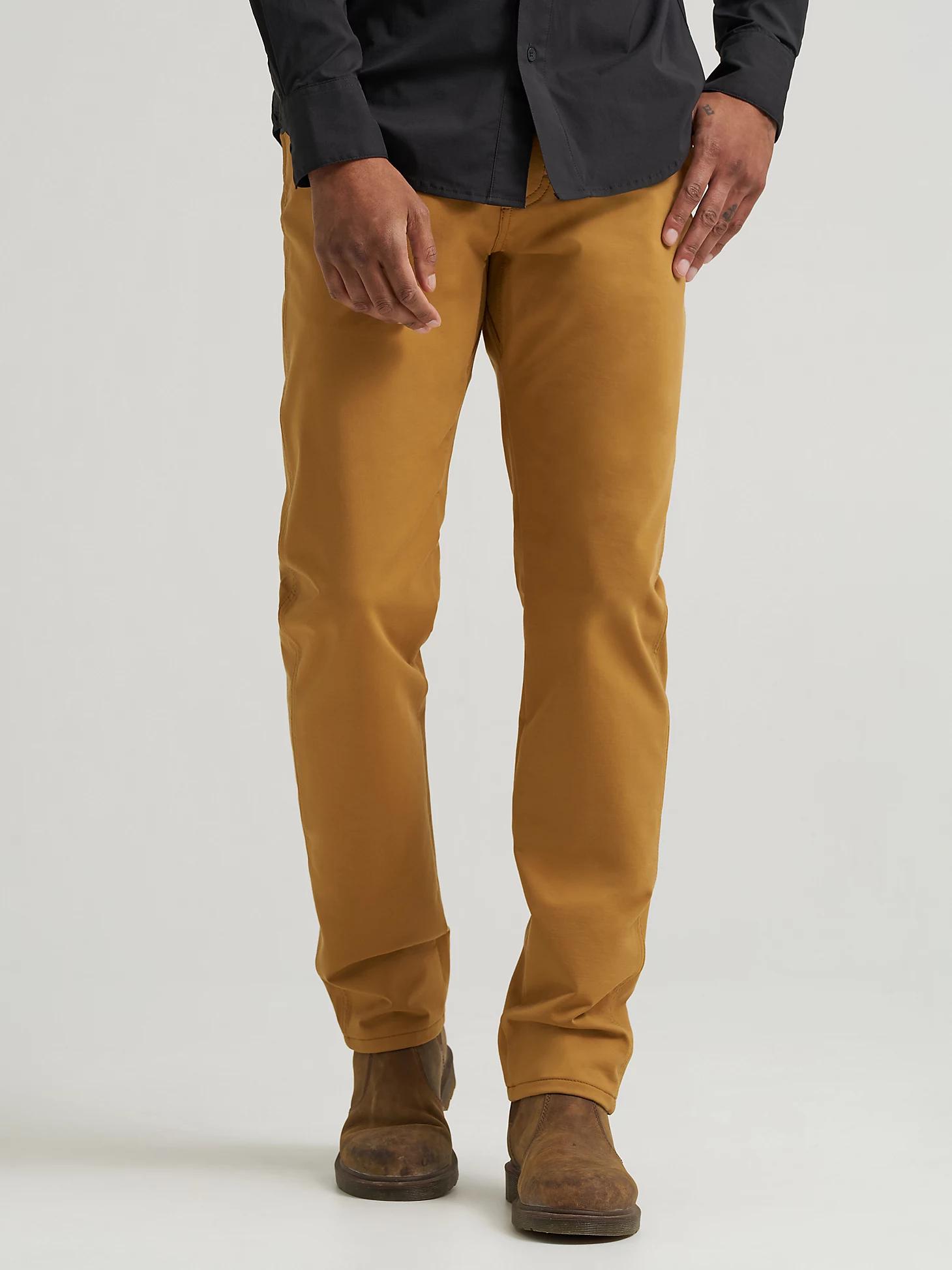 Wrangler All Terrain Gear Men's Techno Knit 5 Pocket Pant in Bistre Product Image