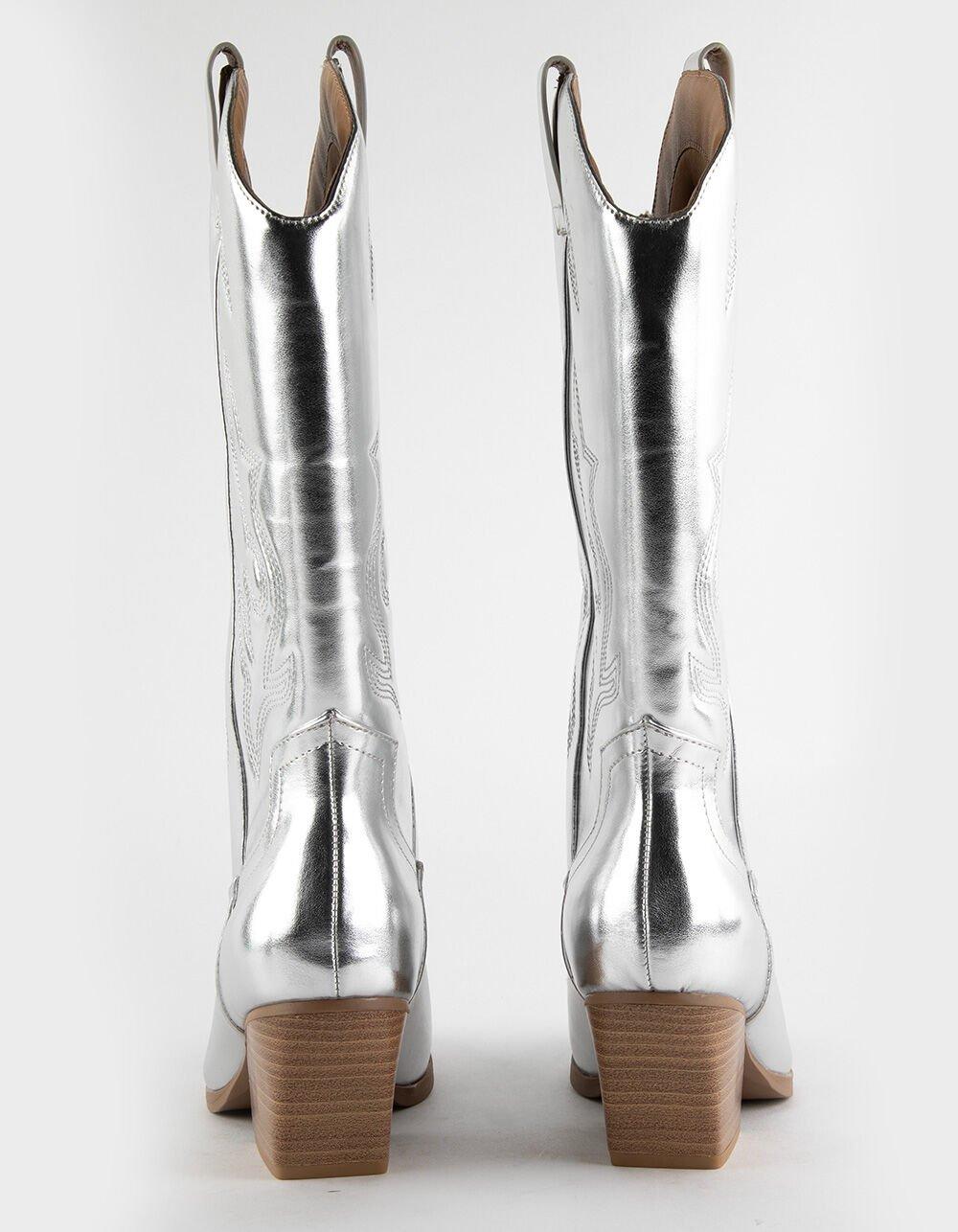 SODA Orville Womens Western Boots - SILVER Product Image