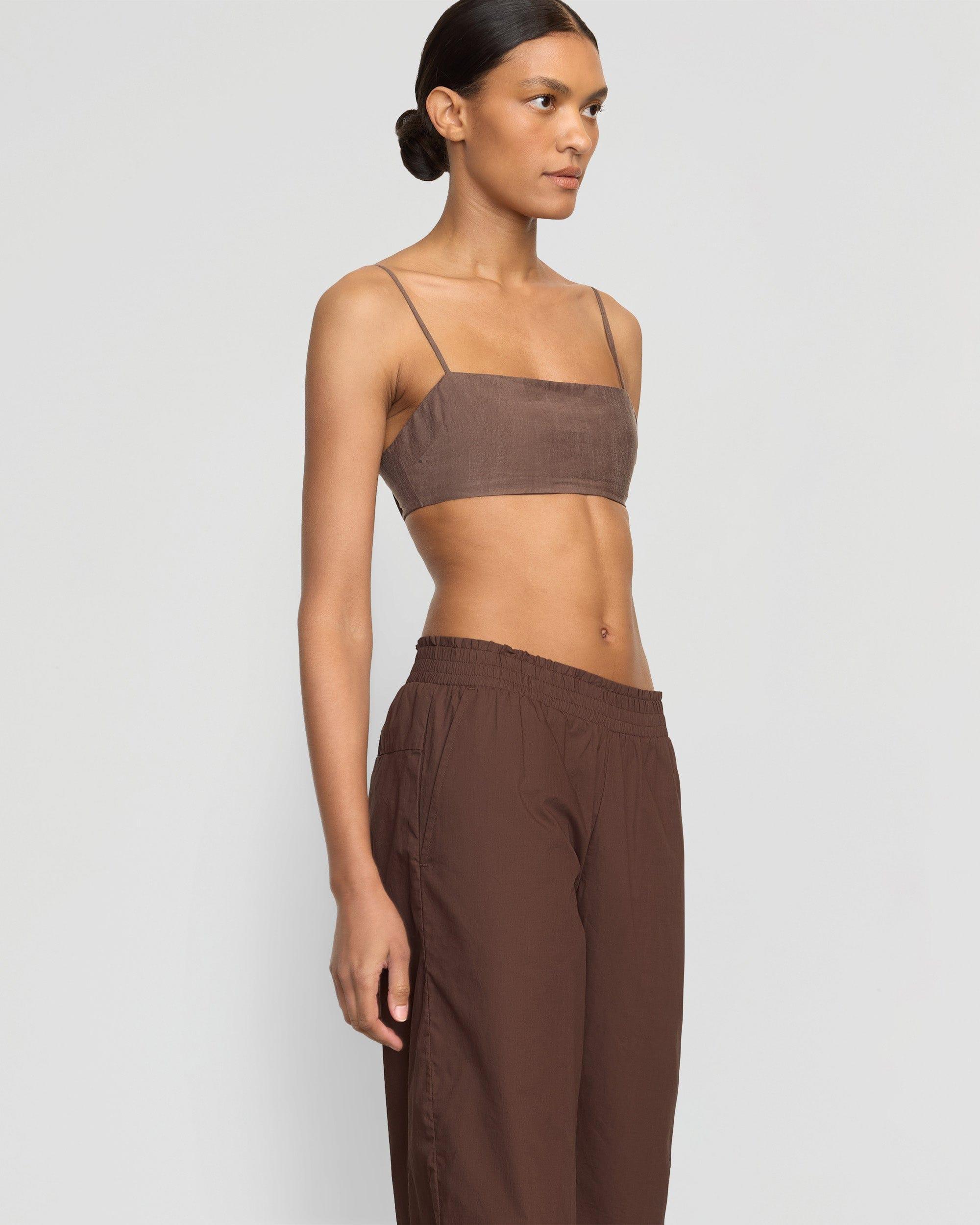 Paula Smocked-Waist Organic Cotton Pant Product Image