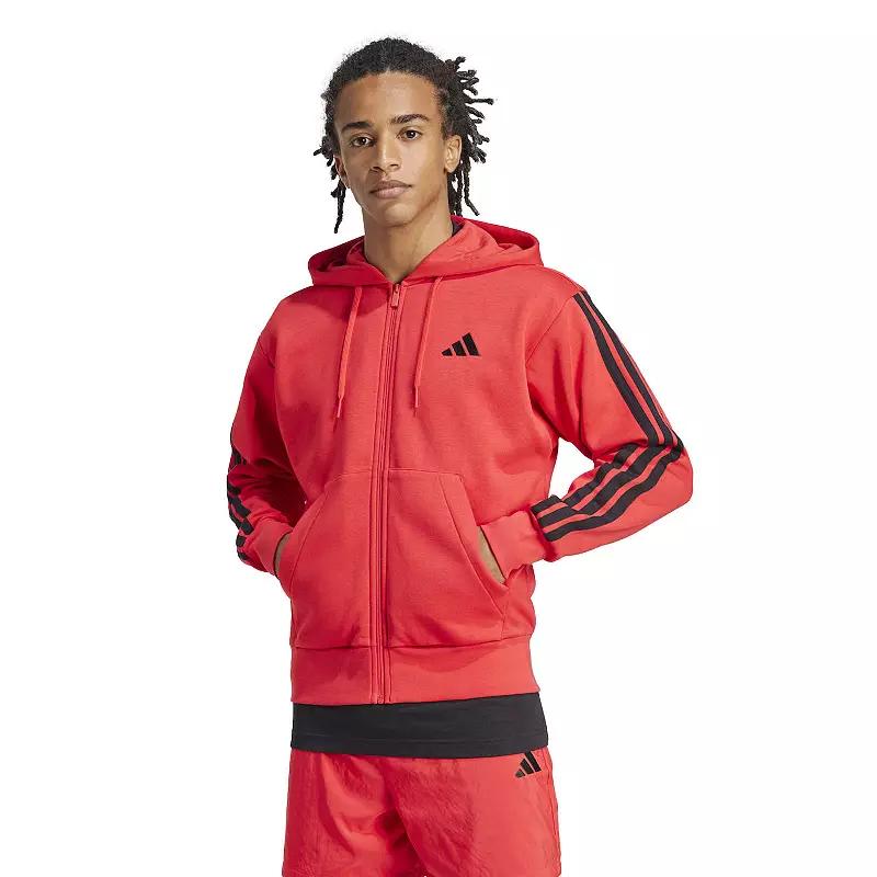 Essentials 3-Stripes Fleece Hoodie Product Image