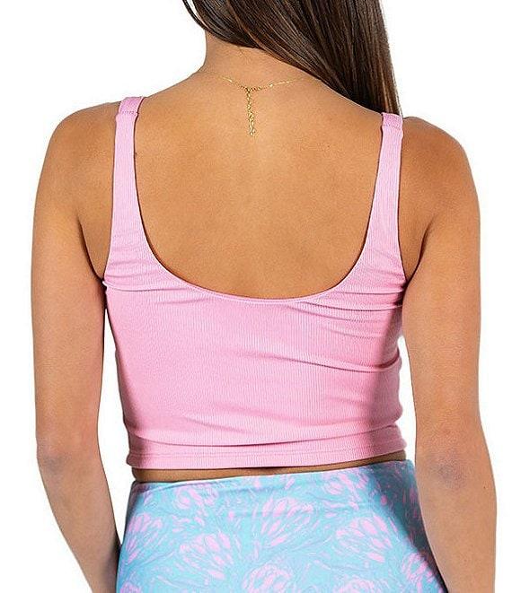 Janela Bay Pastel Floral Tie Front High Waist Swim Bottom Product Image
