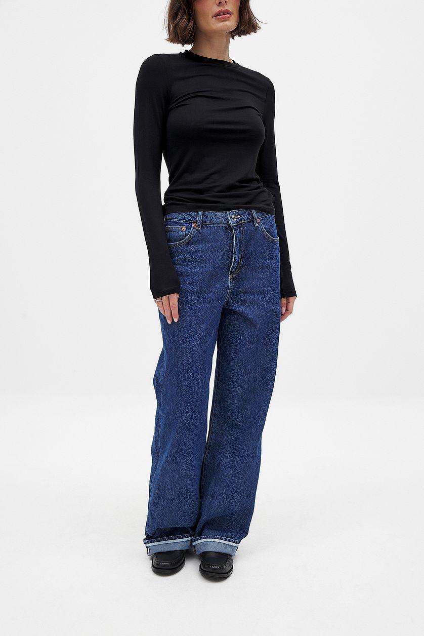 Fold Up Loose Denim Blue Product Image