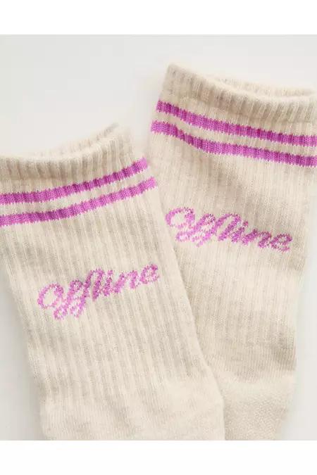 OFFLINE By Aerie Mesh Crew Socks Women's Product Image