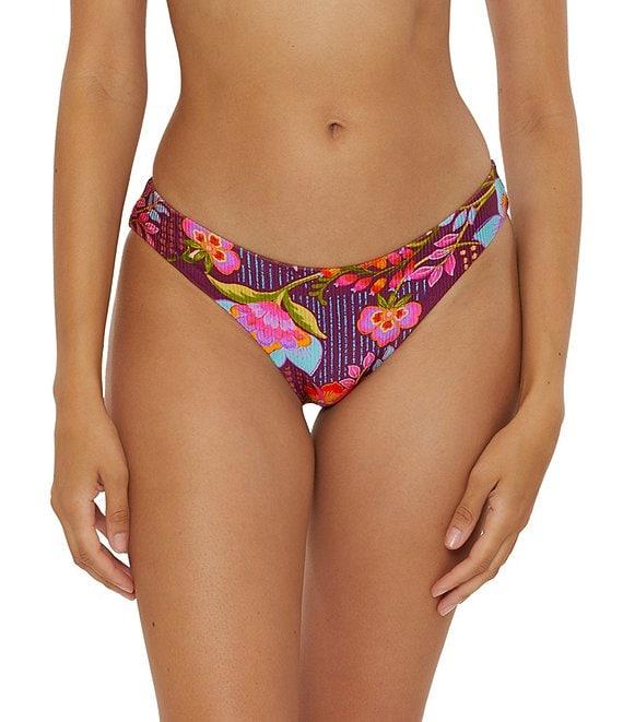 Becca By Rebecca Virtue Portofino Adela Shirred Back Hipster Swim Bottom Product Image