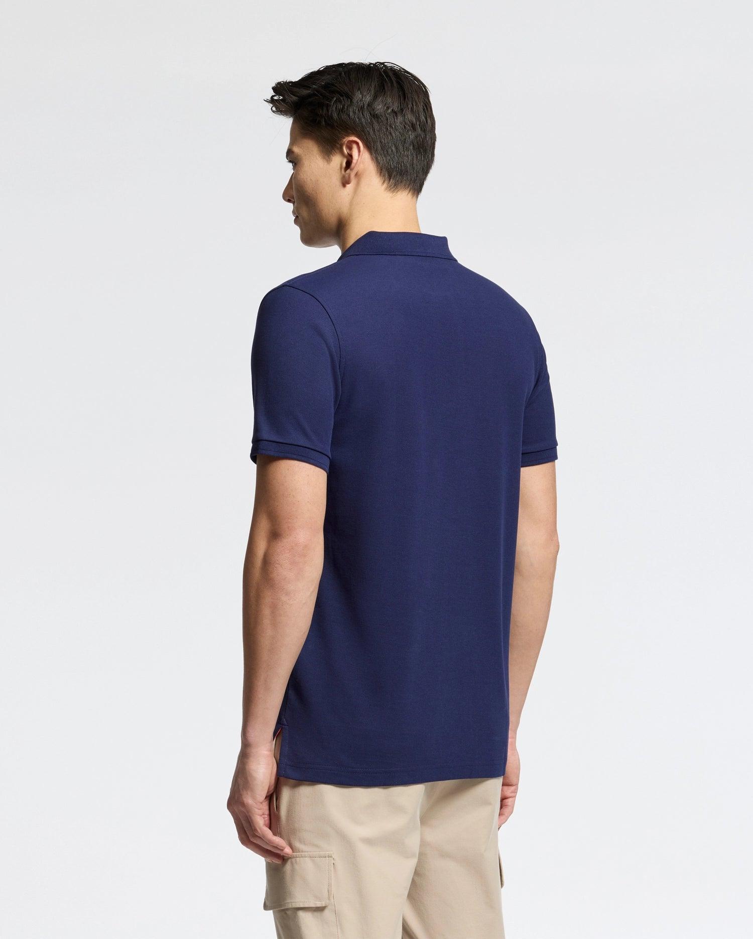 MENS NICHOLSON RIB COLLAR PIQUE POLO - B6K401F200 Male Product Image