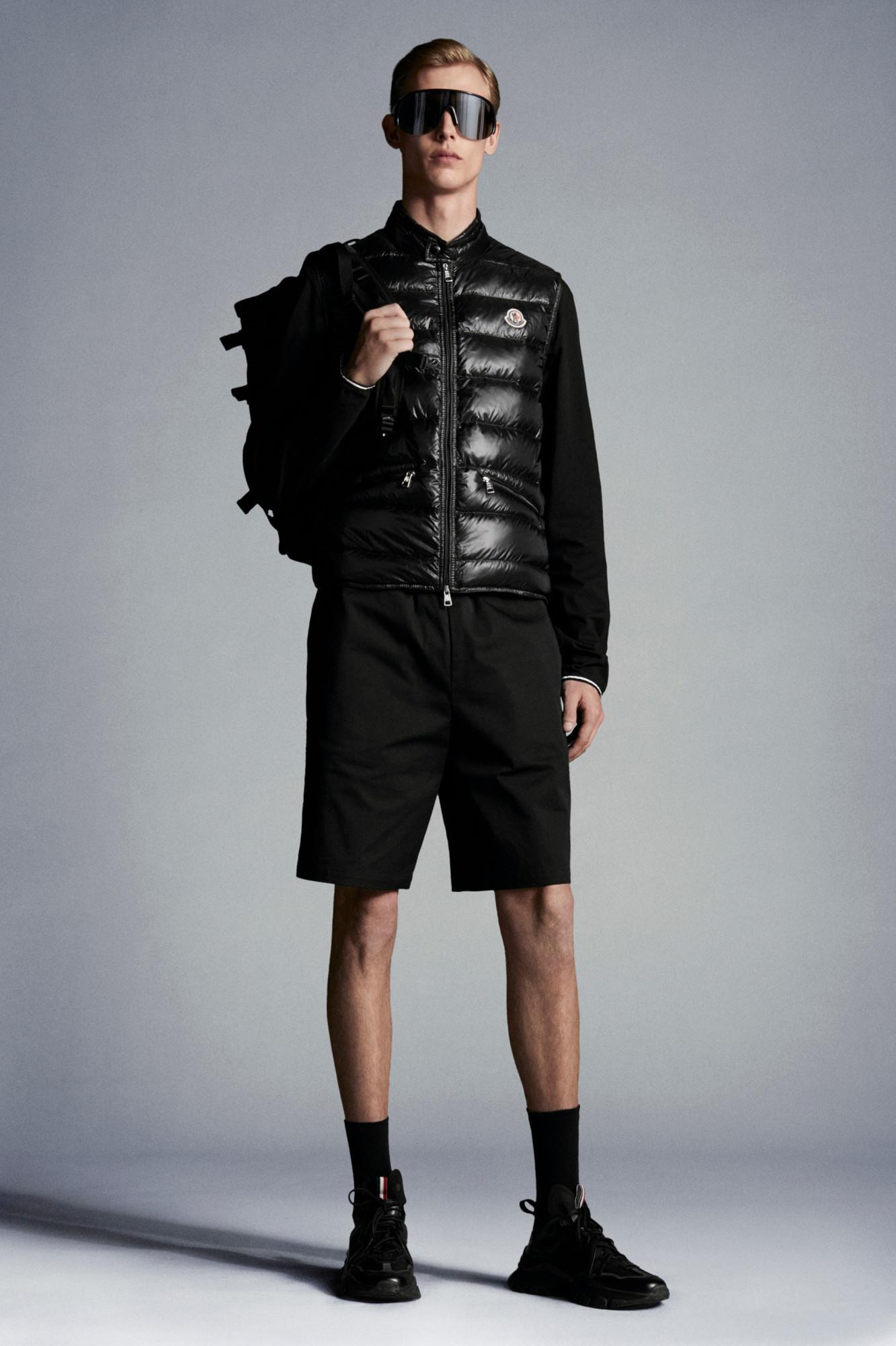 MONCLER High Collar Puffer Quilted Sleeveless Jacket In Black Product Image