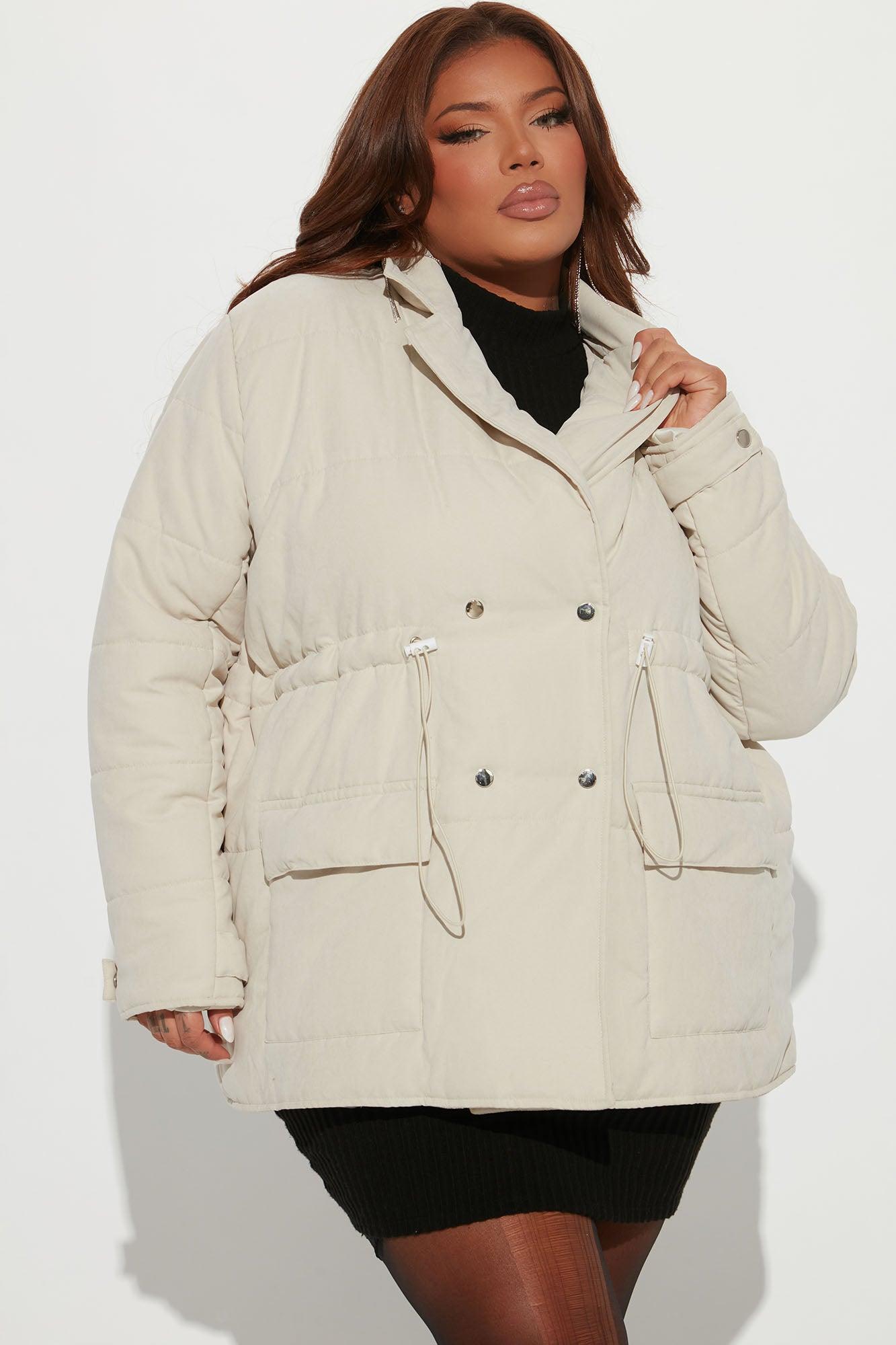 Show Love Puffer Jacket - Cream Product Image