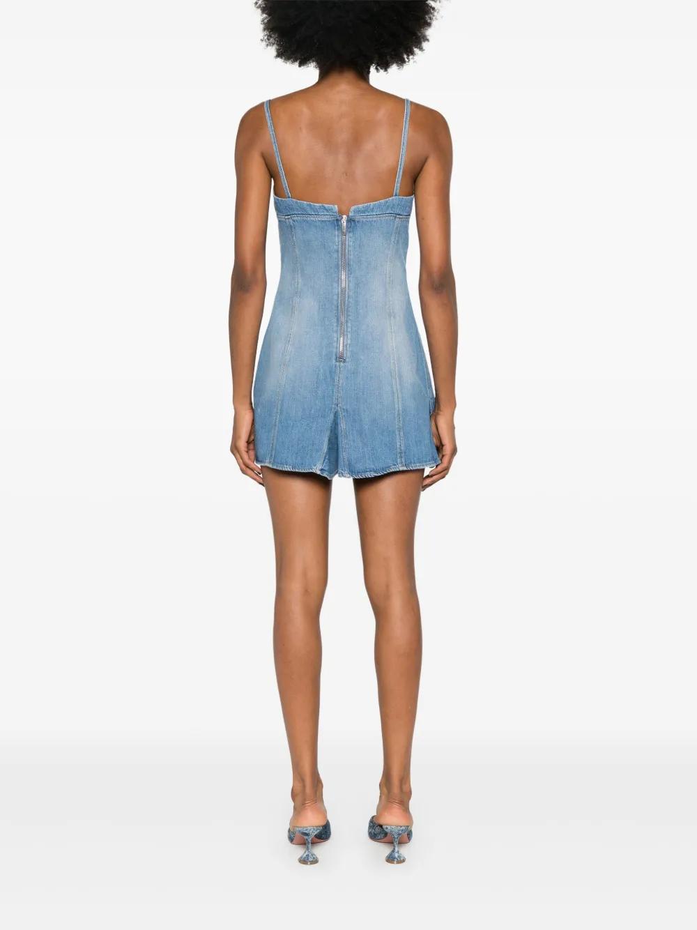 godet-design denim mini dress Product Image