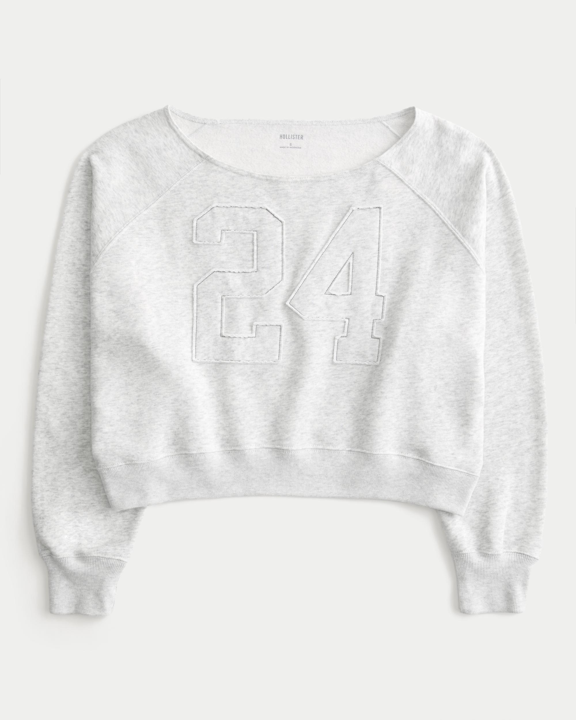 Easy Off-the-Shoulder Indiana University Graphic Sweatshirt Product Image