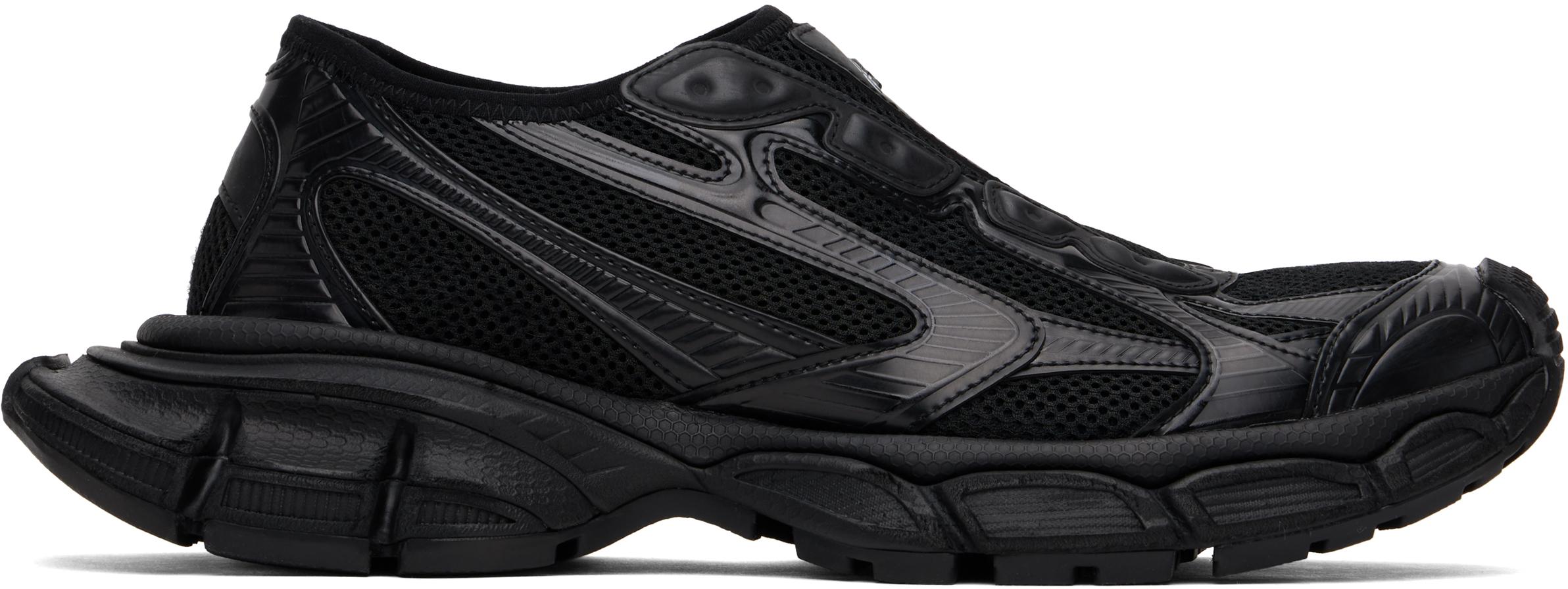 BALENCIAGA Black Mesh And Rubber Circuit Sneakers Product Image