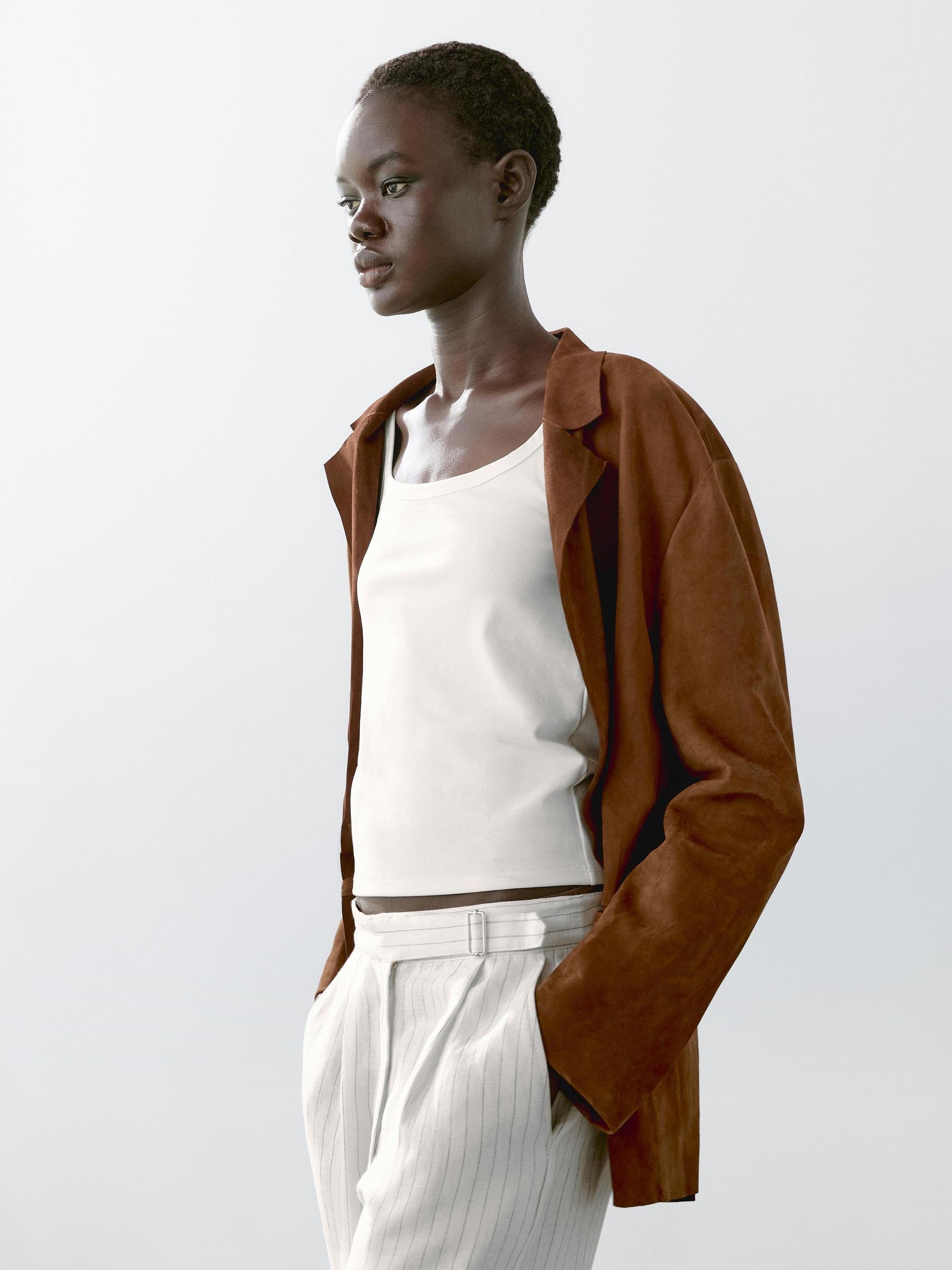 Cotton blend tank top Product Image