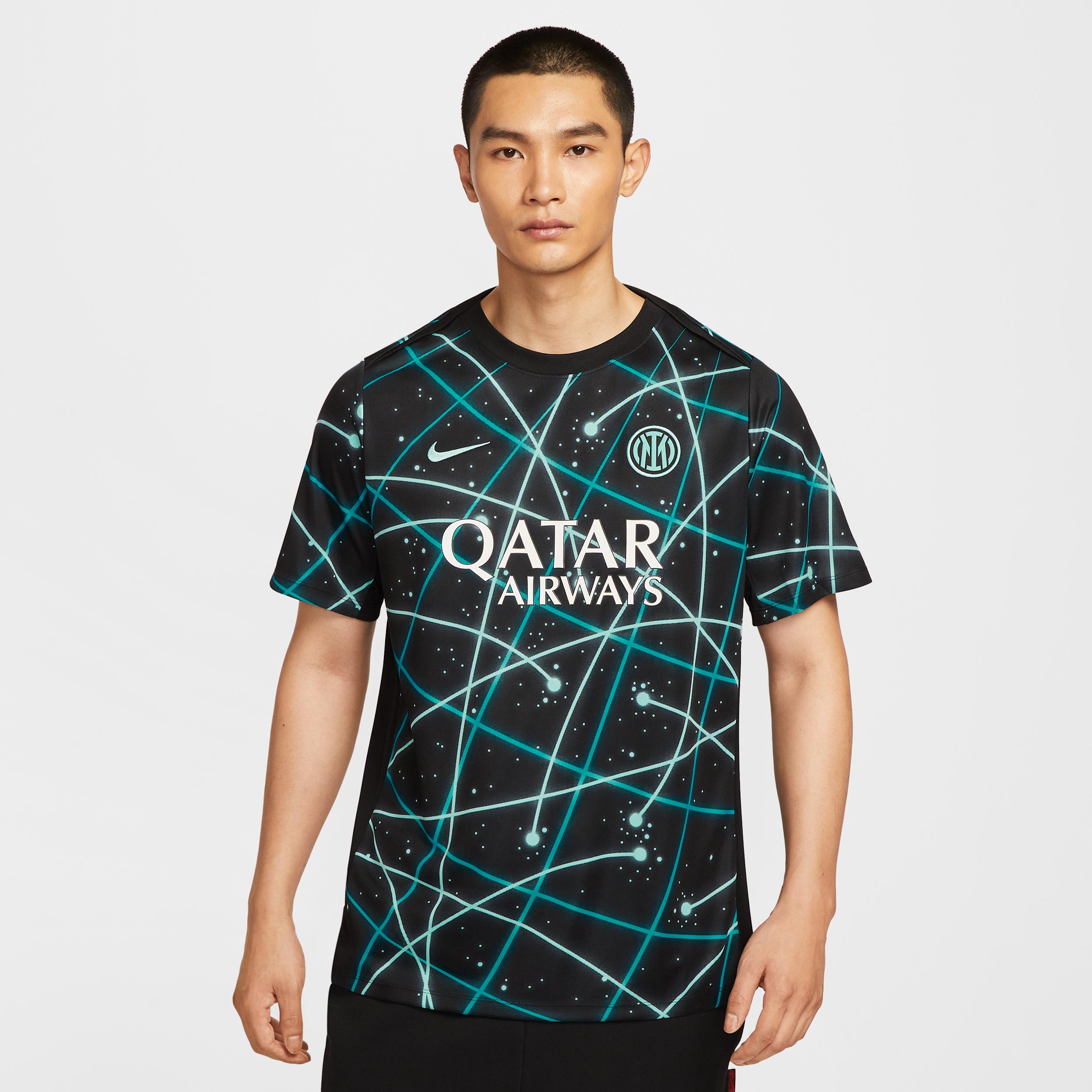 Inter Milan Academy Pro Nike Mens Dri-FIT Soccer Pre-Match Short-Sleeve Top | IF3969-011 Product Image