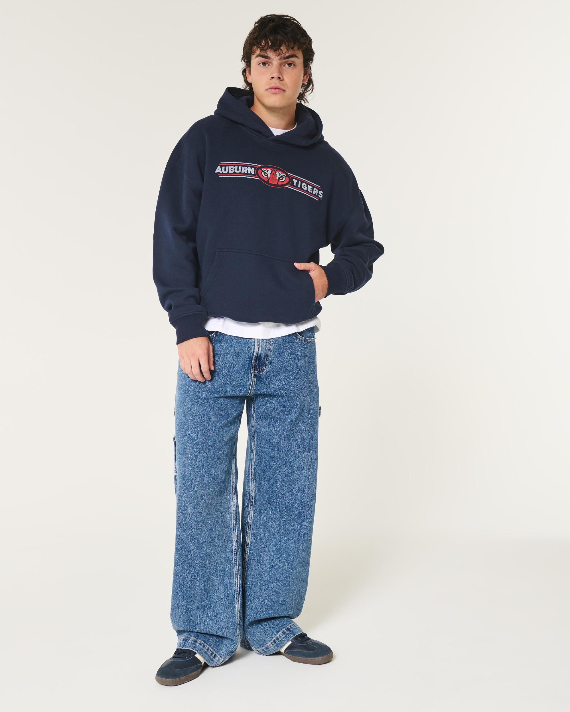 Boxy UConn Graphic Hoodie Product Image