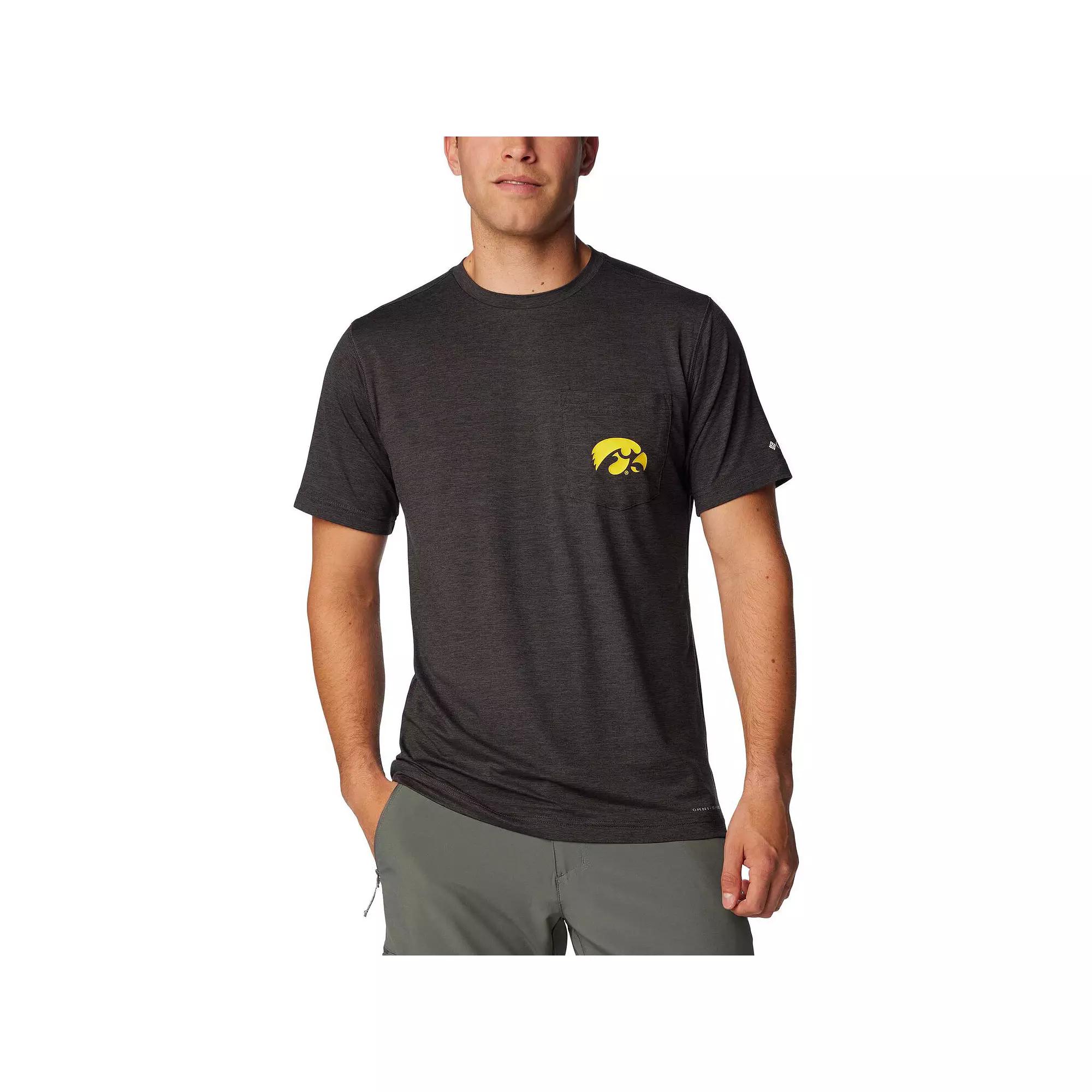 Men's Columbia Black Iowa Hawkeyes Tech Trail Omni-Wick T-Shirt,  Product Image