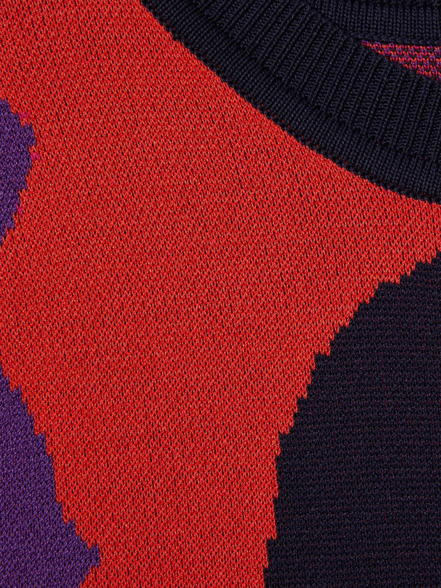 Florere Jacquard Mini Dress in Pink/Orange Product Image