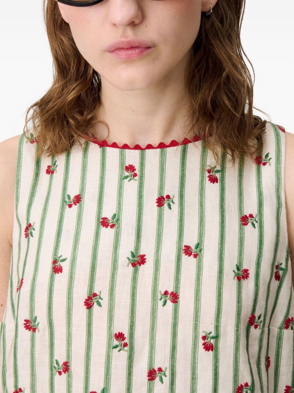 floral-embroidered minidress Product Image