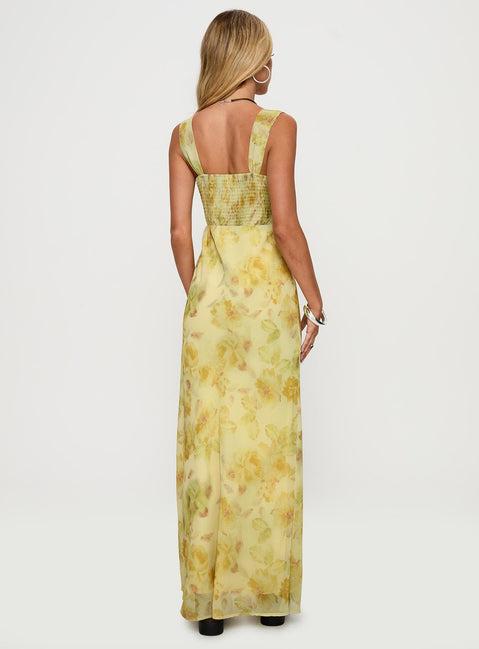 Fernwood Maxi Dress Yellow Multi Product Image
