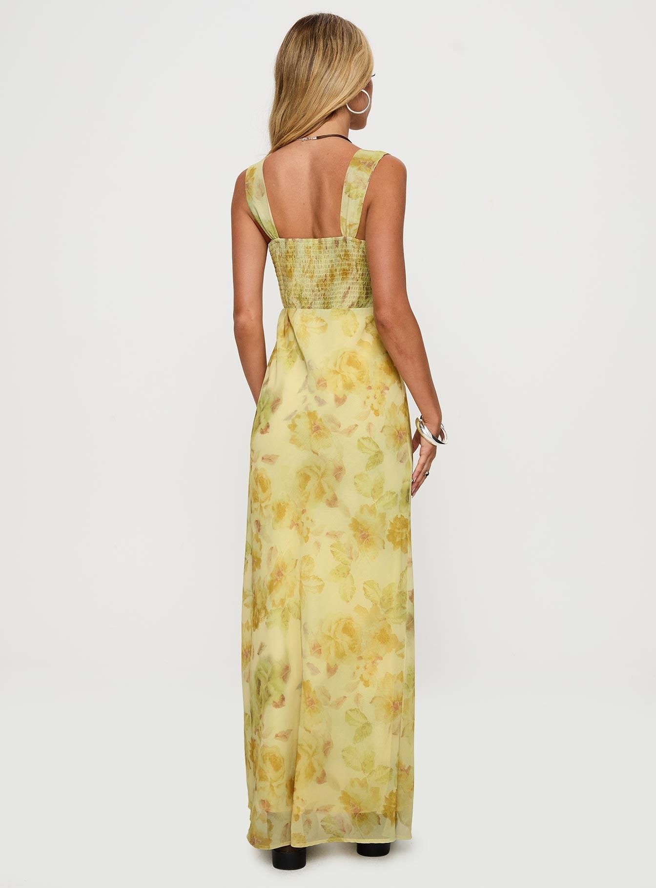 Fernwood Maxi Dress Yellow Multi Product Image