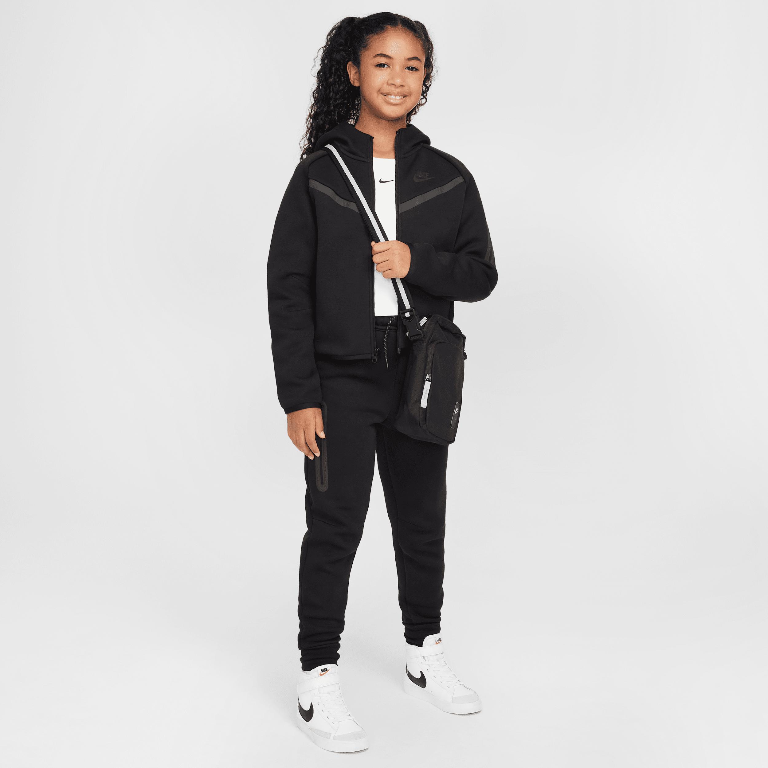 Unisex Nike Sportswear Tech Fleece Girls Full-Zip Hoodie | HV8695-010 Product Image