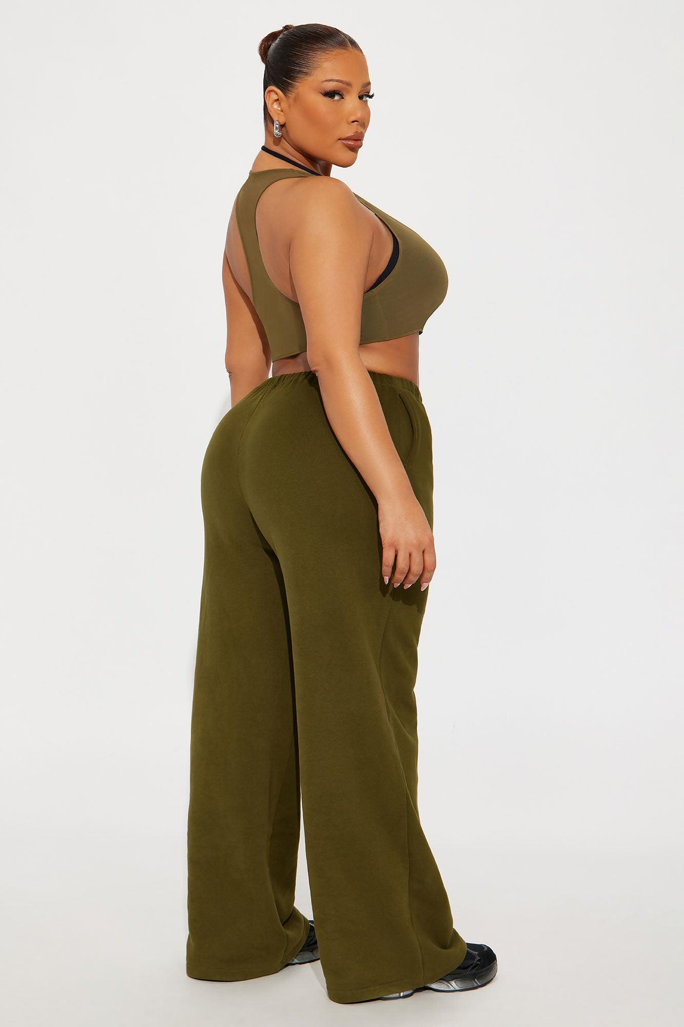 Power Mesh Racerback Bra Top - Military Green Female Product Image