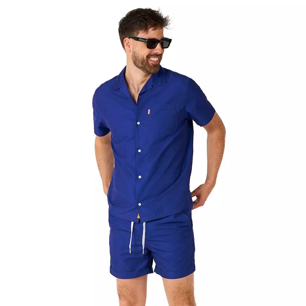 Men's OppoSuits Cool Royale Short Sleeve Button Down Shirt & Shorts Set, Boy's,  Product Image