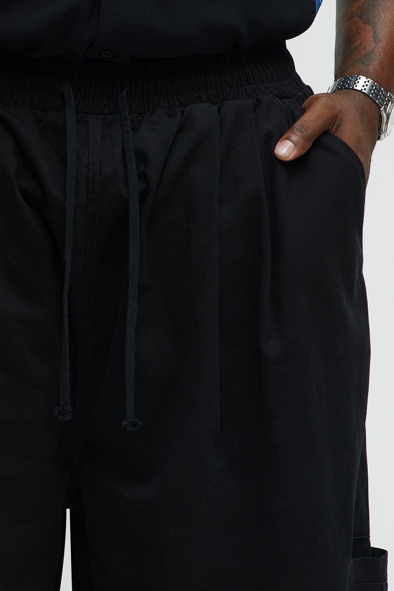 Baggy Damn Right Pants - Black Male Product Image