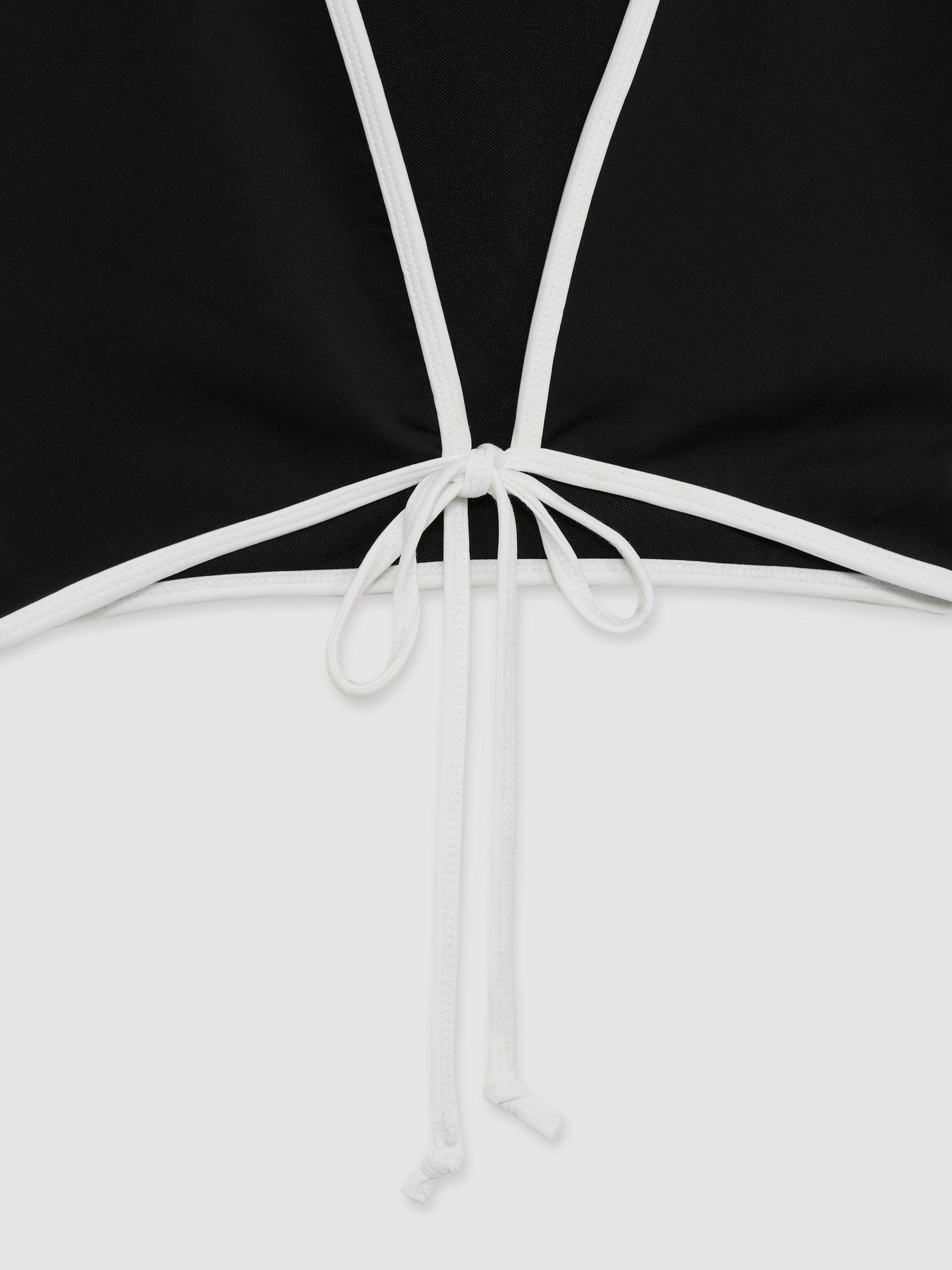 Good American Tie-Front Swim Tee in Black Product Image