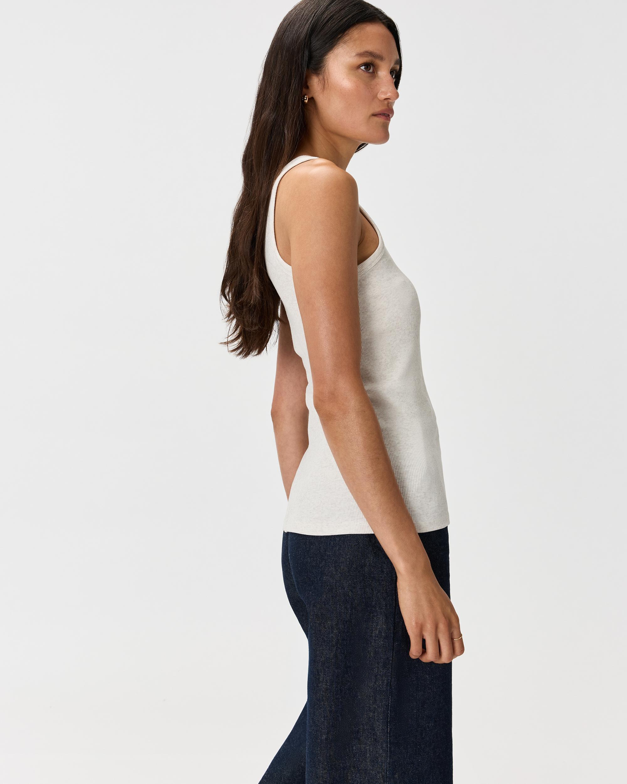 Quince | Women's Micro-Rib Scoop Neck Tank Top Organic Cotton Product Image