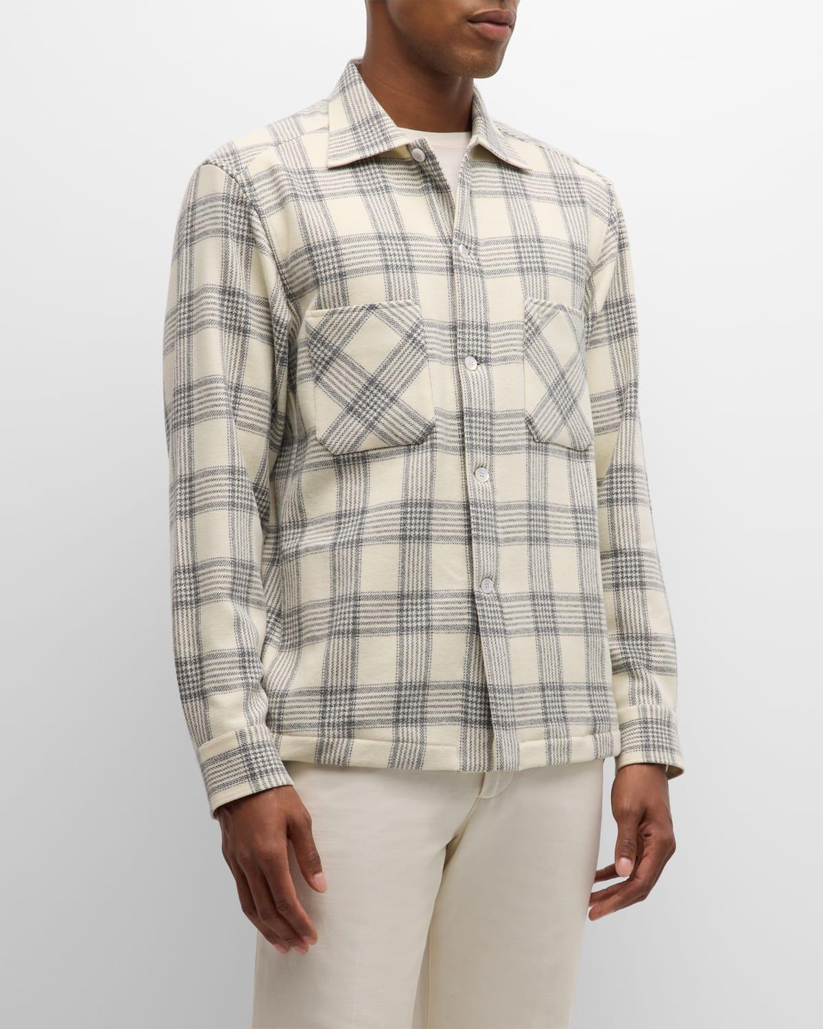 Mens Wool Plaid Overshirt Product Image