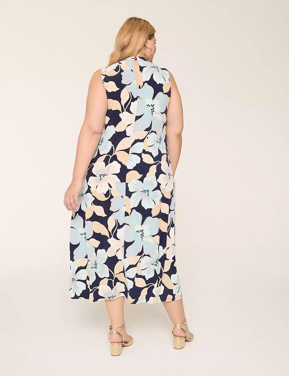 Halter-Neck Jersey Maxi Dress Product Image