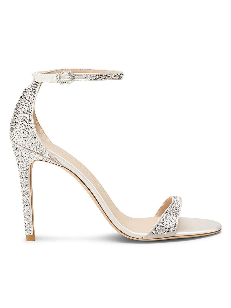 Womens Nudist Shine 100MM Crystal Sandals Product Image