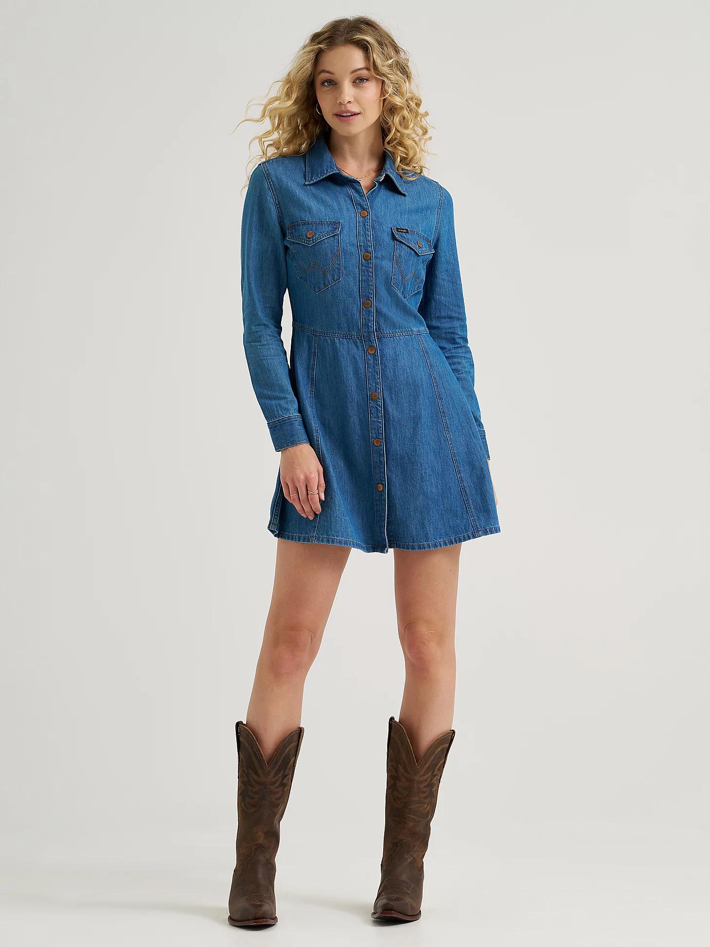 Women's Fit and Flare Dress in Spirit Product Image