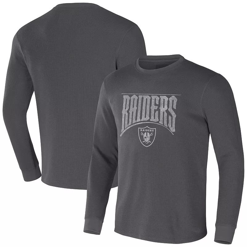 Men's NFL x Darius Rucker Collection by Fanatics Brown Cleveland Browns Long Sleeve Thermal T-Shirt,  Product Image