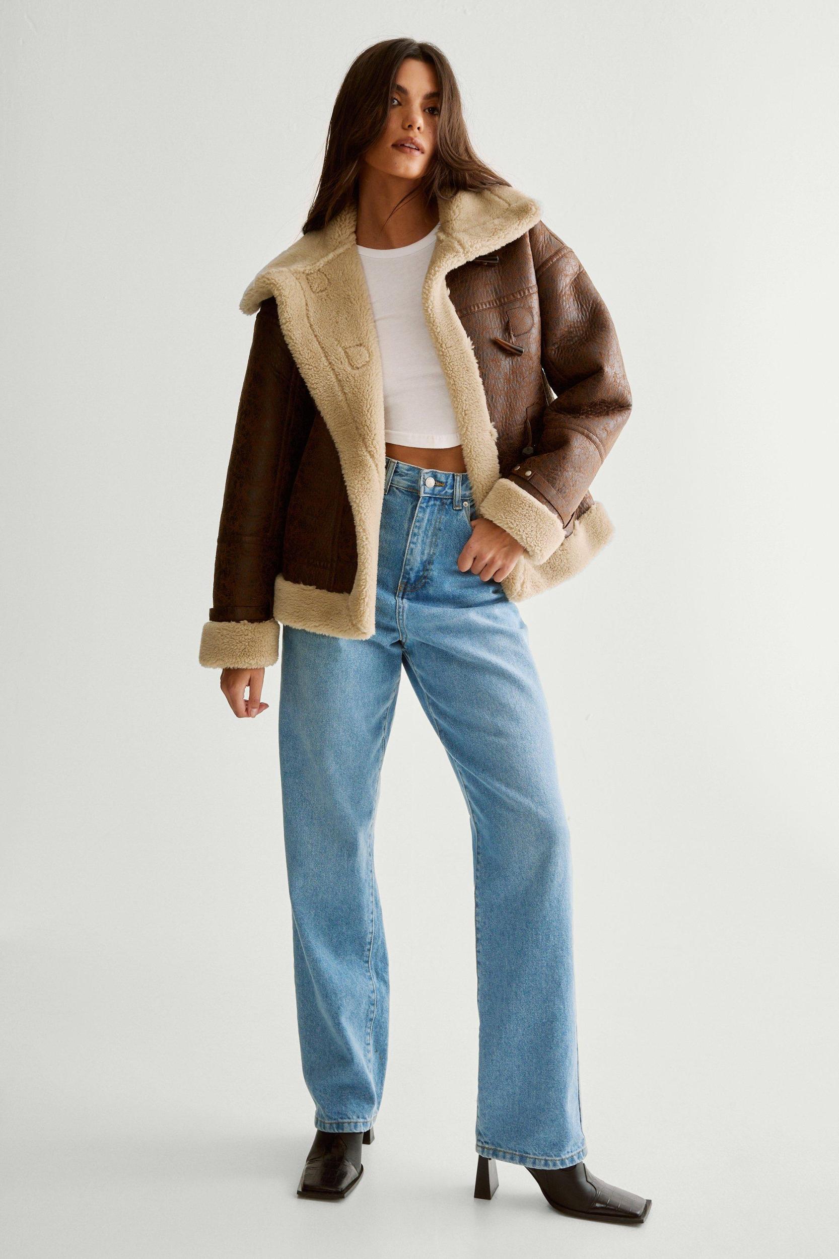 Duffle Front Bonded Fur  Aviator Product Image