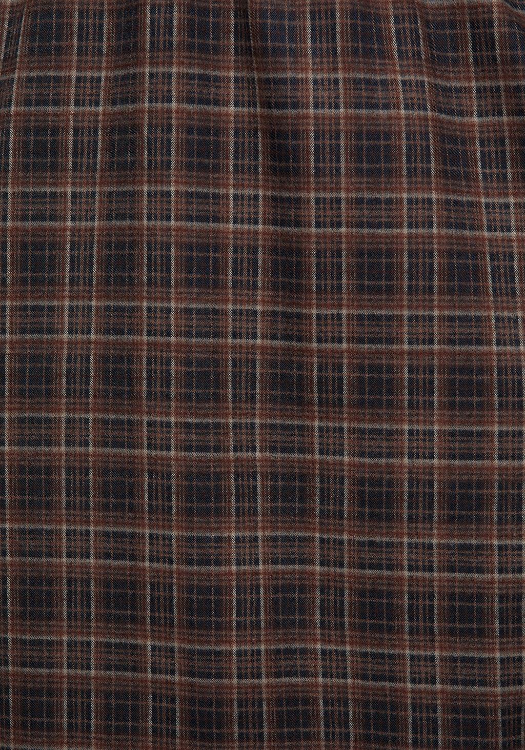 Embla Check Ruffle Maxi Skirt Product Image